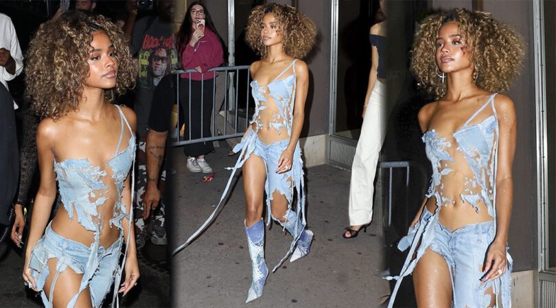 Tyla Flaunts Sexy Toned Body in Daring Outfit at VMAs After Party