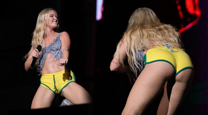 Zara Larsson Rocks Brazil Stage with Sexy Shorts, Flaunts Booty and Toned Legs!
