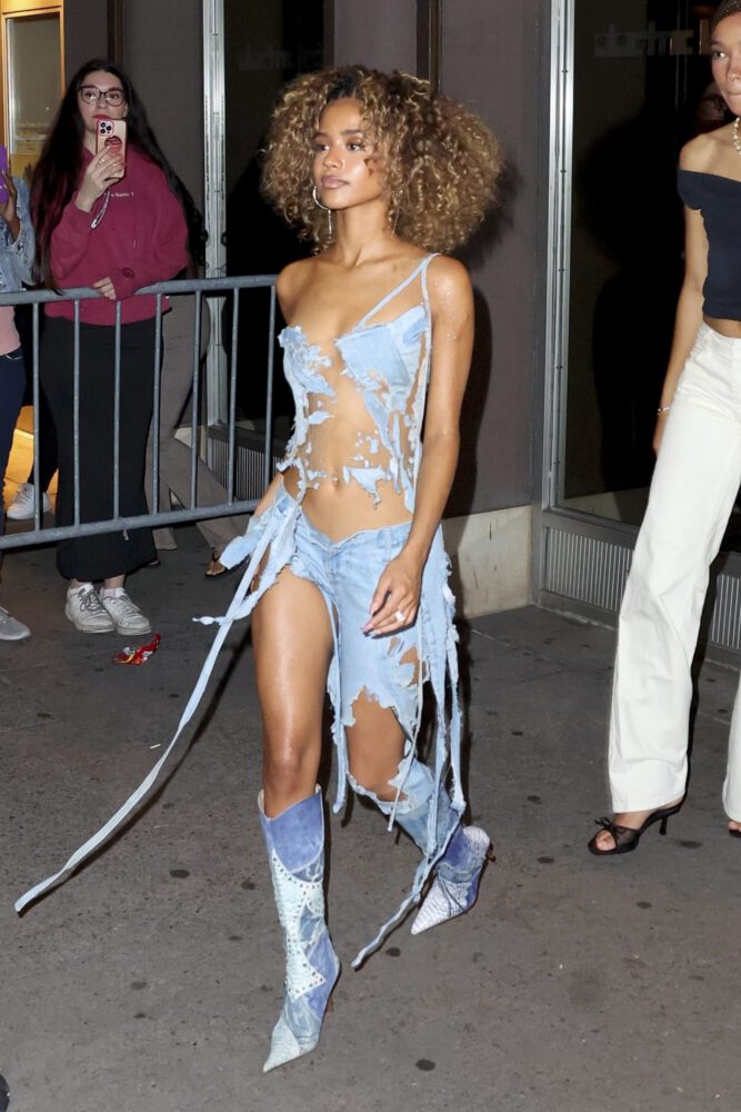 Tyla Sexy Body Revealing Outfit Vmas Afterparty Nyc