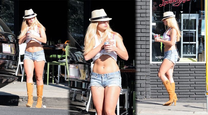Addison Rae Stuns in Barely-There Outfit, Shows Off Her Sexy Body