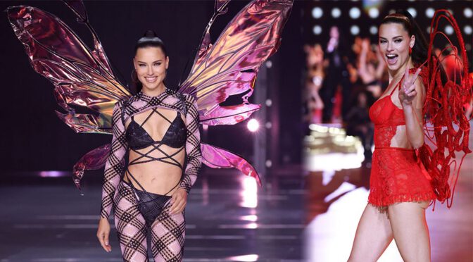 Adriana Lima Heats Up NYC Runway in Sexy Lingerie—Legs That Will Leave You Breathless!