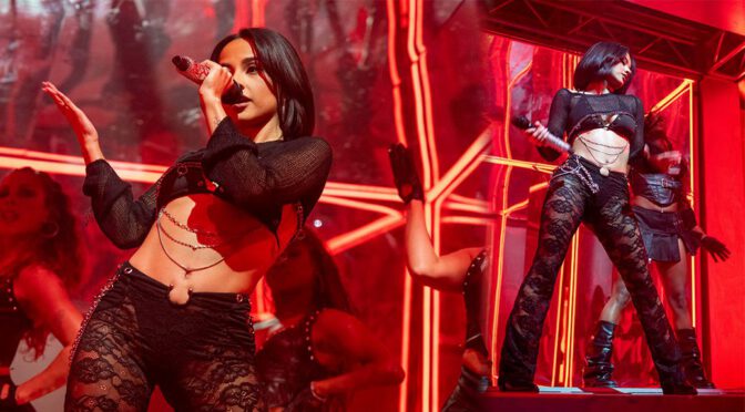 Becky G Sizzles in Sexy Lace Outfit on Stage in Atlanta—Hotter Than Ever!