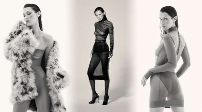 Bella Hadid Shows Off Sultry Curves and Sensual Style in Bold Self Service Spread