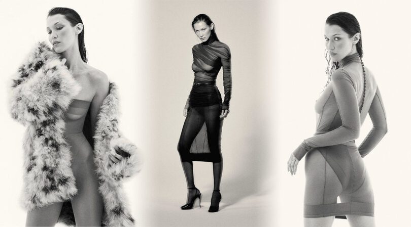 Bella Hadid Shows Off Sultry Curves and Sensual Style in Bold Self Service Spread