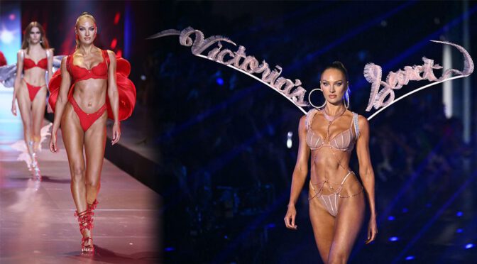 Sizzling Candice Swanepoel Flaunts Her Flawless Figure in Skimpy Lingerie at Victoria’s Secret Show!