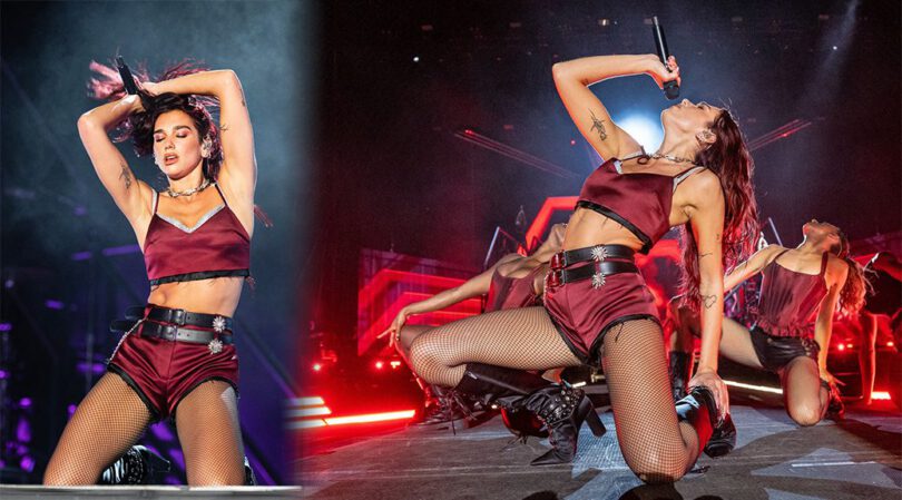 Dua Lipa Heats Up Austin City Limits in Fishnets and Sexy Style