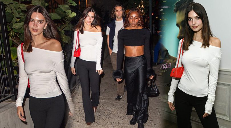 No Bra, No Problem: Emily Ratajkowski Teases in a Tight Sheer Shirt at ‘Babygirl’ Screening!