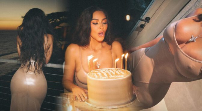 Kim Kardashian’s Sizzling Birthday Dress Flaunts Her Famous Curves and Pokies!