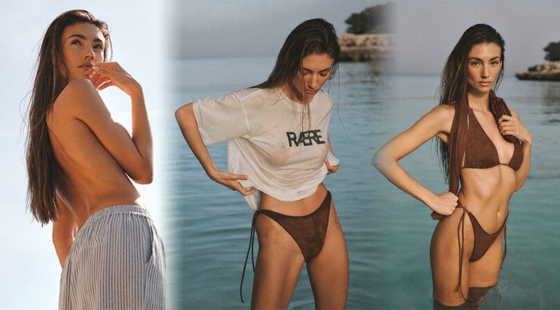 Wet and Wild: Lorena Rae Teases Boobs in Wet T-Shirt for Hot Summer Campaign!