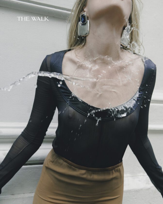 Charlotte Lawrence Sexy Sheer Outfit Bare Boobs Nipples
