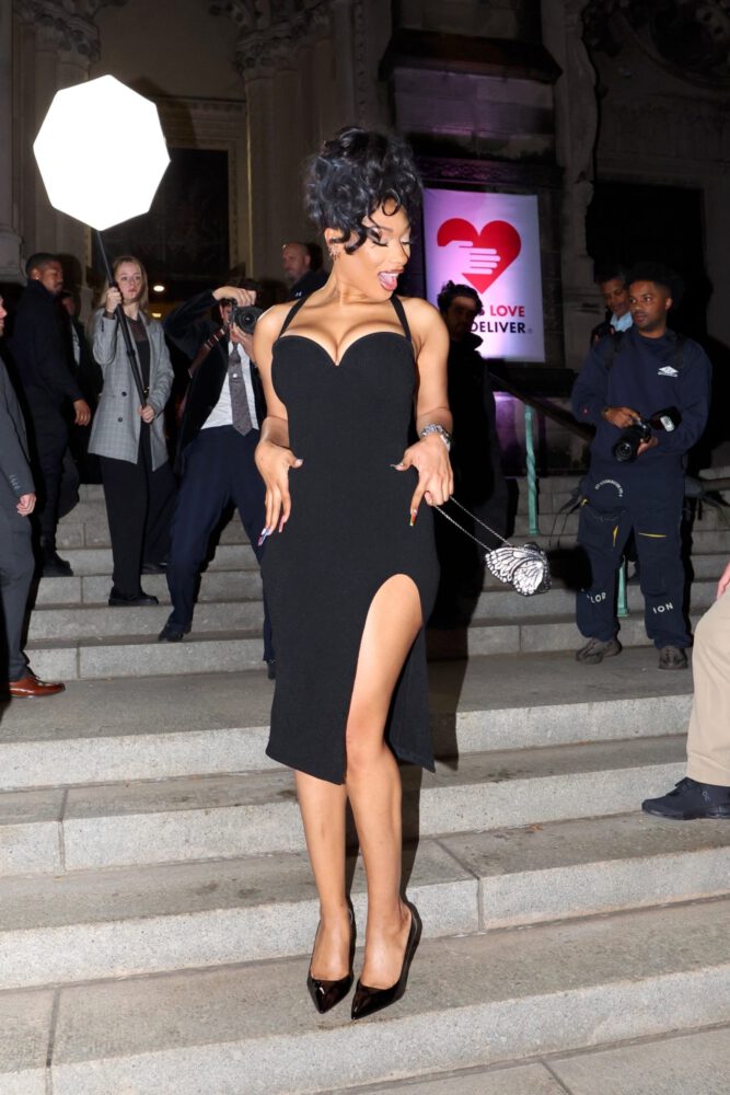 Megan Thee Stallion Black Dress Sultry Look Golden Heart Awards