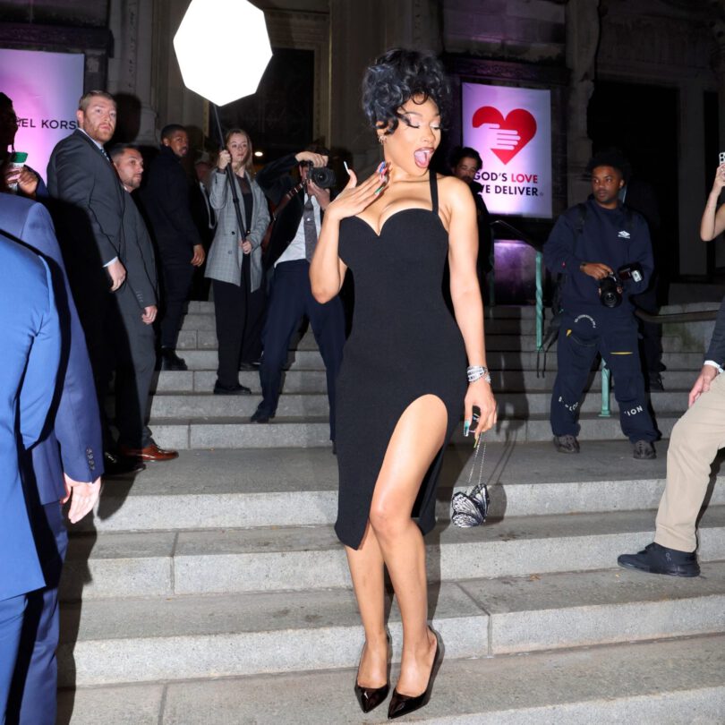 Megan Thee Stallion Black Dress Sultry Look Golden Heart Awards