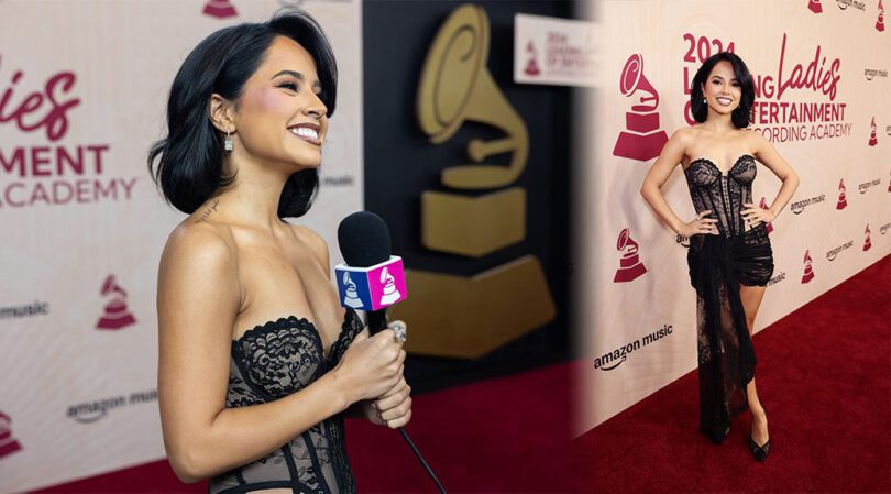 Becky G Steals Spotlight at Latin Grammy Luncheon: Legs & Cleavage on Full Display!