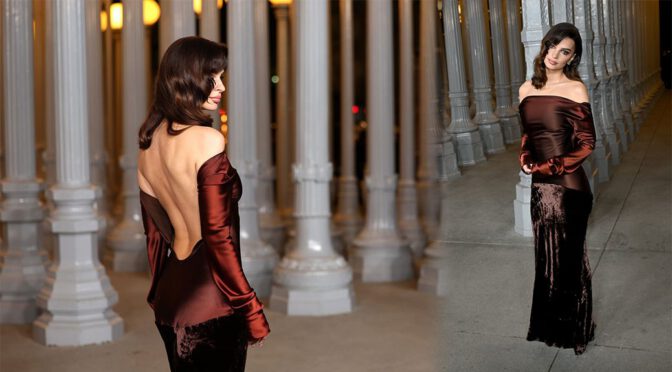 Emily Ratajkowski Glows in a Glamorous Backless Dress at LACMA Art+Film Gala