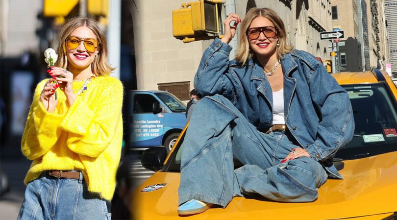 Gigi Hadid Stuns During NYC Photoshoot – A Style Icon in Action!