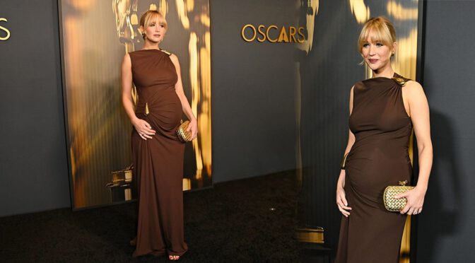 Jennifer Lawrence Turns Heads at the 2024 Governors Awards – Busty, Pregnant & Stunning!