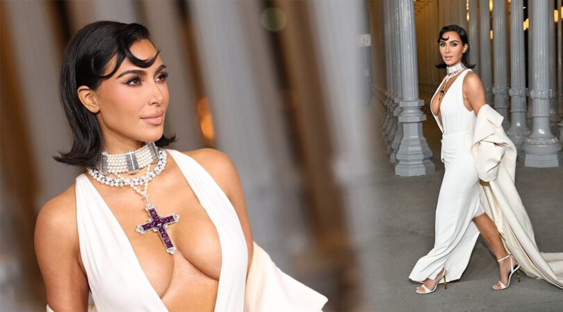Big Breasts on Full Display! Kim Kardashian Stuns with Spectacular Cleavage!