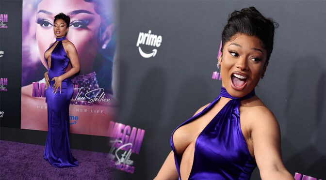 Megan Thee Stallion’s Jaw-Dropping Cleavage Stuns at Hollywood Premiere!