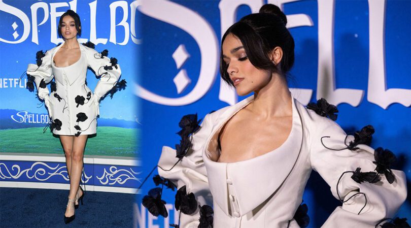 Rachel Zegler Stuns in Sexy, Cleavage-Baring Dress at the Spellbound Premiere