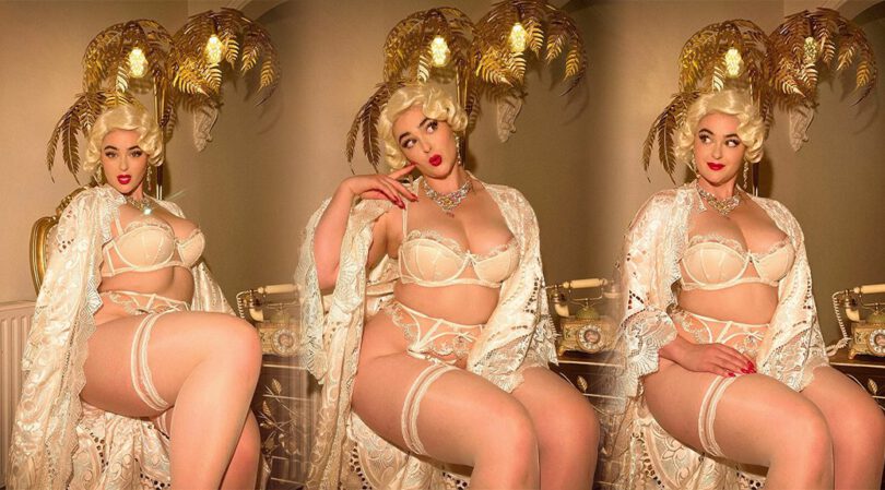 Stefania Ferrario Flaunts Her Curves and Big Boobs in Alluring Lingerie Shoot