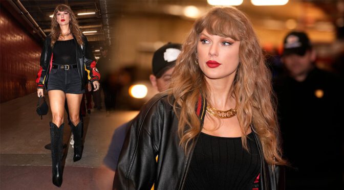 Taylor Swift Rocks Short Shorts and Killer Legs at Chiefs vs. Bucs!