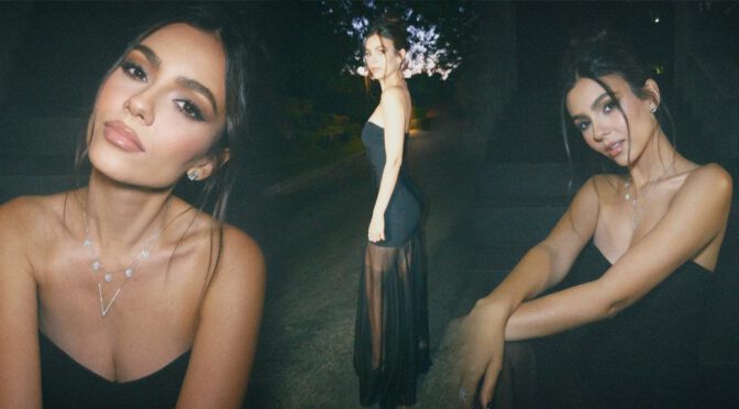 Victoria Justice Rocks the Black Dress and Shows Off Her Flawless Body