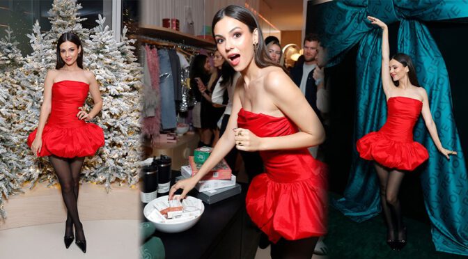 Victoria Justice’s Alluring Look: Cleavage & Legs Steal the Spotlight at Revolve Event!