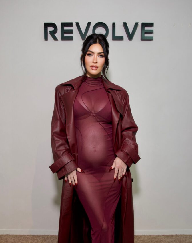 Megan Fox See Through Dress Big Boobs Revolve