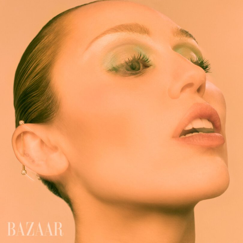 Miley Cyrus Nipple Tease Harpers Bazaar