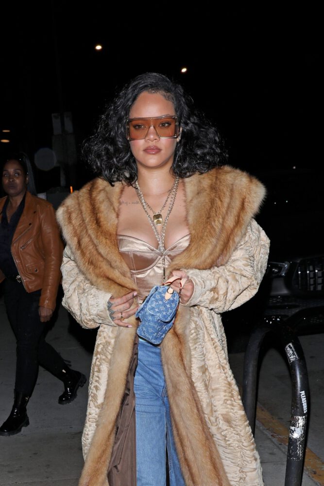 Rihanna Sexy Cleavage Satin Bustier Giorgio Baldi