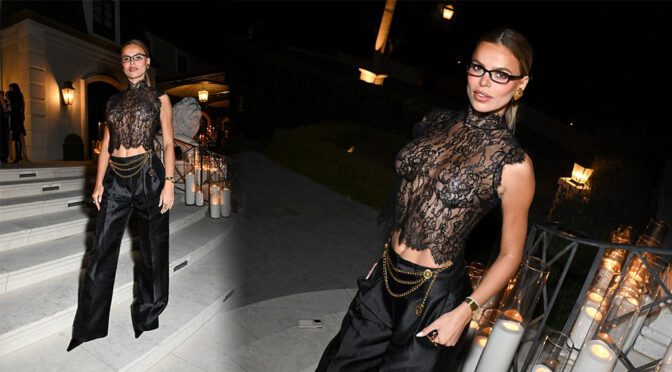 Spectacularly Sexy! Brooks Nader Barely Covered at LA Event