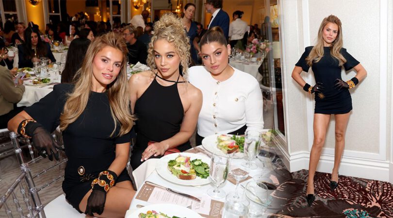 Leggy Bombshell Brooks Nader Stuns in Skintight Mini Dress at Beverly Hills Event