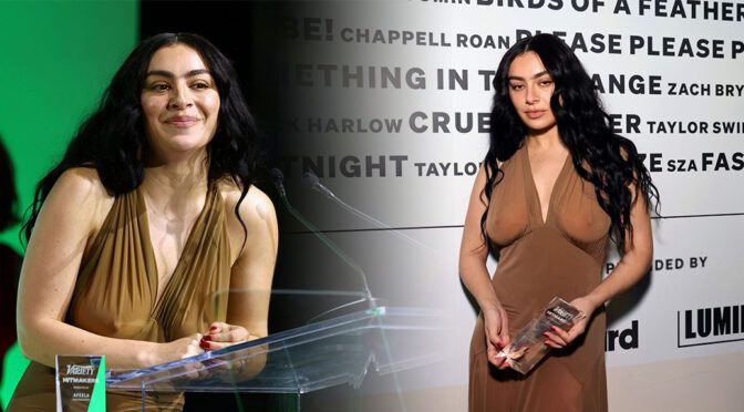 Daring and Stunning! Charli XCX Shows Off Bare Breasts at Los Angeles Event!