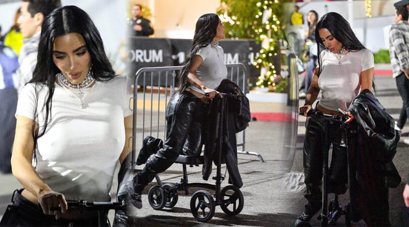 Kim Kardashian’s Nipples Take Over: Sheer Braless Look at Concert