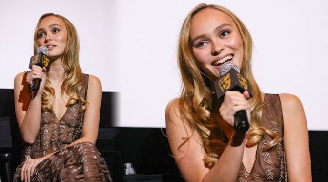 Lily-Rose Depp Flaunts Her Big Nipples in Daring Sheer Dress (NSFW)