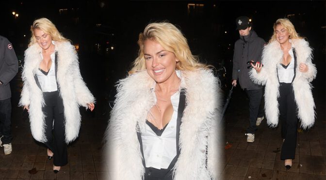 Tallia Storm Turns Heads in London: Sexy Cleavage Show-Stealer!