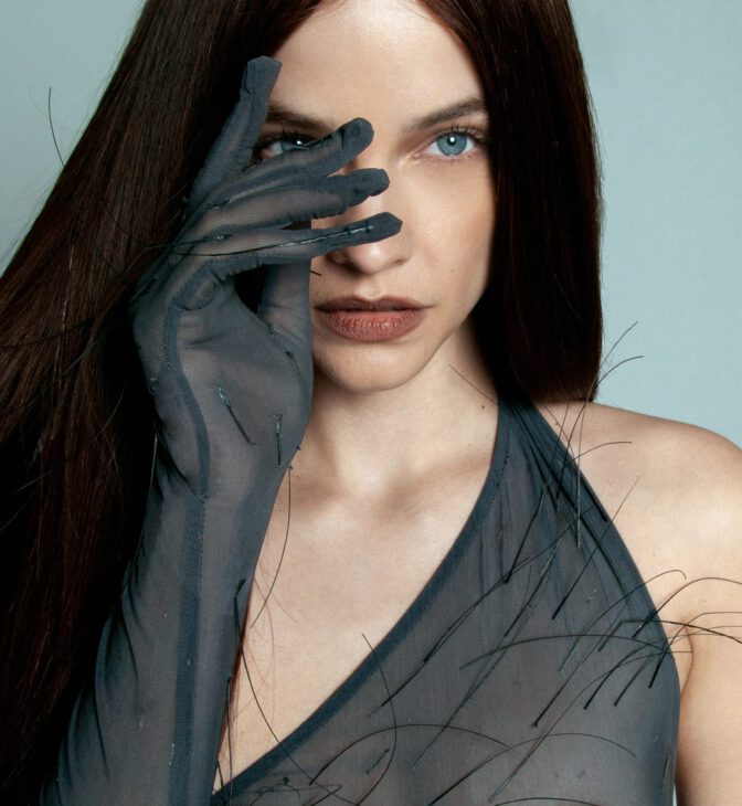 Barbara Palvin Provocative See Through Dress