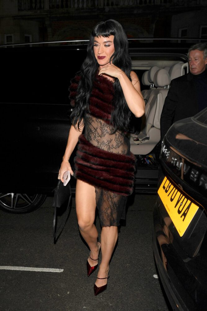 Katy Perry Sexy Legs Underboob Mayfair