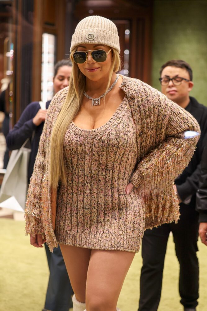 Mariah Carey Cleavage Gucci Aspen