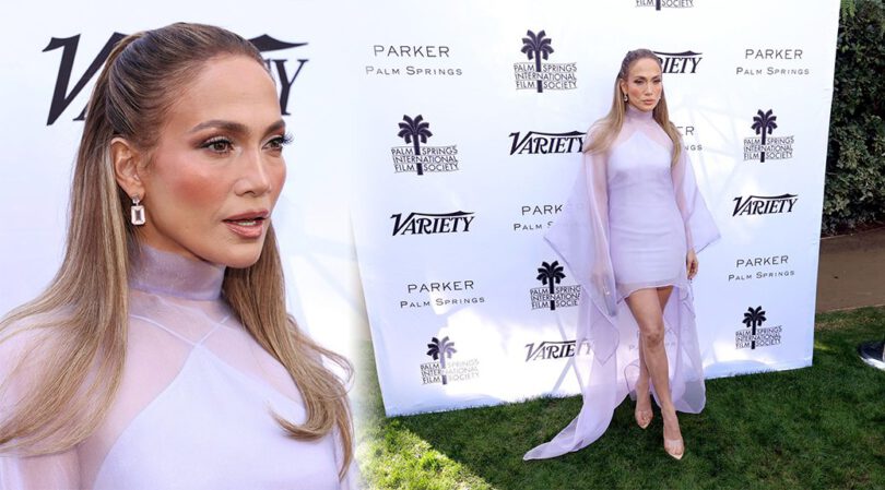 Jennifer Lopez Embraces Elegance with a Leggy Look at the Film Festival