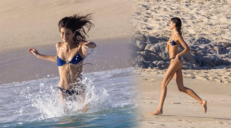 Kaia Gerber Flaunts Her Sexy Ass in a Thong Bikini in Los Cabos!