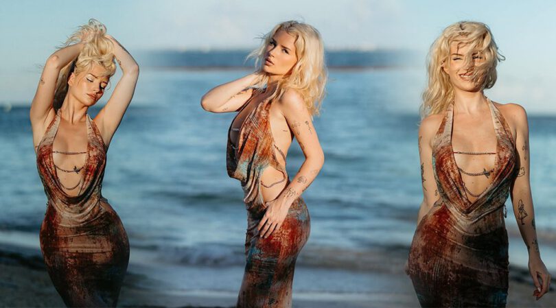Lottie Moss Stuns in a Sultry Dress—A Beach Bombshell Moment!