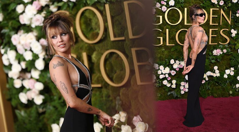 Braless and Beautiful: Miley Cyrus Steals the Show at Golden Globes
