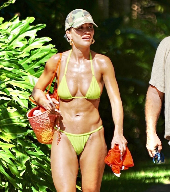 Rita Ora Boobs Ass Beach Look