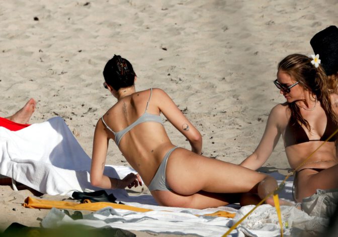 Vittoria Ceretti Thong Bikini St Barts Sexy
