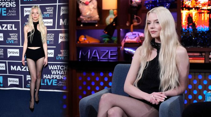 Anya Taylor-Joy Shows Off Stunning Legs in Sexy Pantyhose Look!