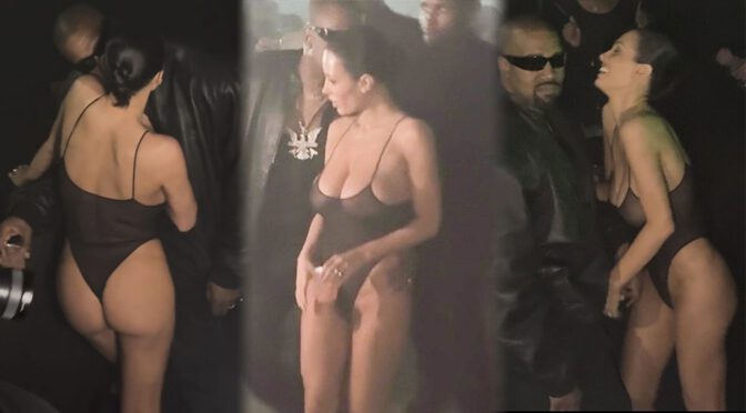 Bianca Censori’s Boobs & Ass Steal the Show in a Sheer Outfit at the Grammy After-Party! (NSFW)