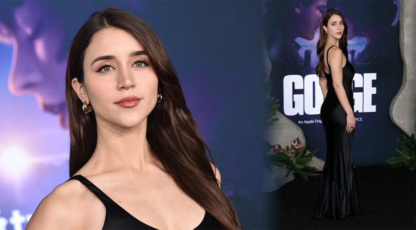 Caylee Cowan Stuns in a Sexy Tight Black Dress at The Gorge Premiere!