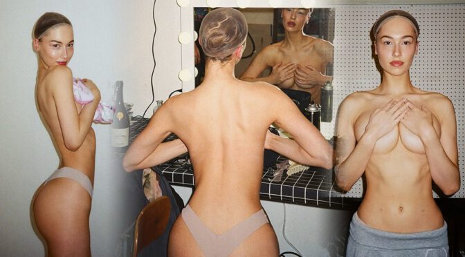 Elsie Hewitt Bares It All: Behind-the-Scenes Topless Tease!