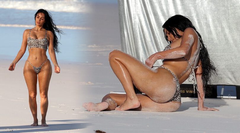 Kim Kardashian Shows Off Her Insane Body in a Tiny Bikini—Thick Ass & Perky Boobs Take Center Stage!